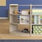 Flash Furniture Bright Beginnings Commercial Bow Front 3 Tier Wooden Classroom Open Corner Storage Unit, Natural MK-KE24077-GG - alternate 2